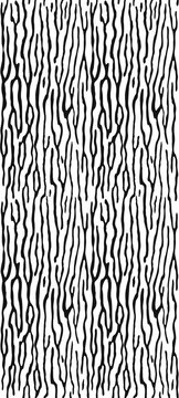 Wood seamless texture, black and white, hand draws style. Tree bark, wave pattern. Vector illustration.