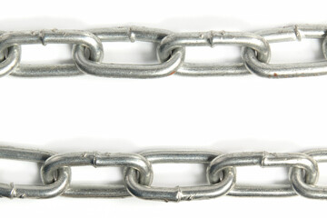 Obraz premium steel chain line isolated