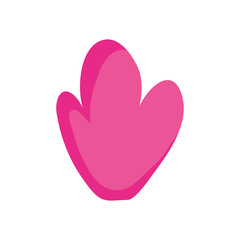 pink leaf icon, colorful design