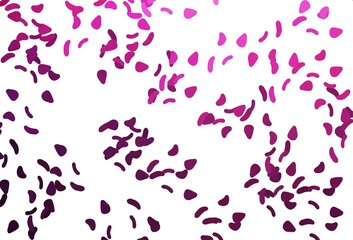 Light Pink vector background with abstract forms.