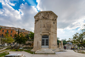 Fototapeta na wymiar Ancient Roman Forum in Athens
