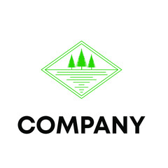 Fototapeta premium pine tree logo