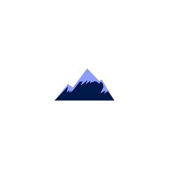 Blue Mountain Peak, isolated on white