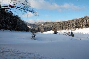 Winterlandschaft, ein Zauber in Schnee und Eis. Kleinschmalkalden, Thüringen, Deutschland, Europa -- 
Winter landscape, a magic in snow and ice. Kleinschmalkalden, Thuringia, Germany, Europe