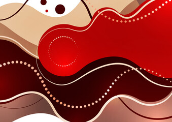 Abstract illustration of smooth color wave and lines. Creative template for your design.