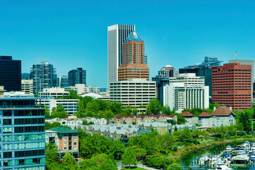 Obraz premium Portland Oregon's westside skyline