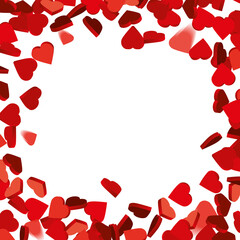 Red little Hearts love background - Design for valentines day and love