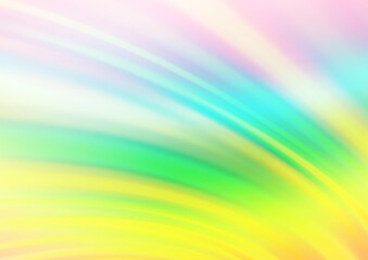 Light Multicolor, Rainbow vector background with lamp shapes.