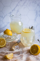 lemon juice with lemon