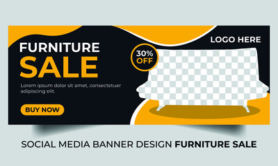 Furniture Sale Social Media Banner Design