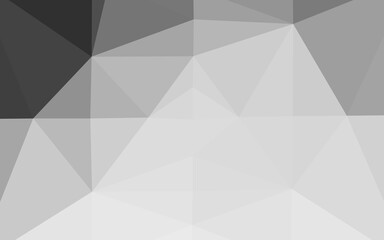 Light Silver, Gray vector triangle mosaic cover.