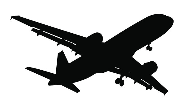 silhouette of an airplane