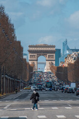Obraz premium triumphal arch on the Champs Elysées