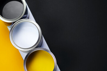 Paint and background in trending colors of 2021.