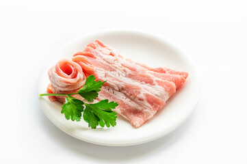 薄切りの豚バラ肉