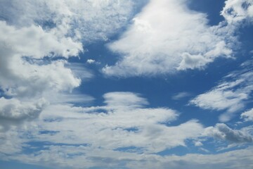 Fototapeta na wymiar Panoramic view of beautiful clouds in the sky