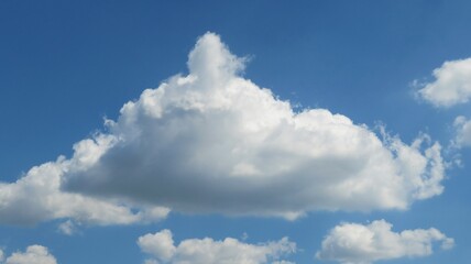Naklejka na ściany i meble Blue sky with big cloud
