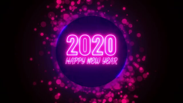 Happy New Year 2020 background concept