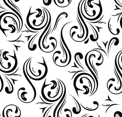 vector, seamless pattern of monograms, element for textiles, paper, interior
