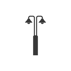 Street lamp icon in modern flat style. Vector