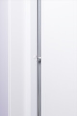 door and frame gap, close-up of the pin amplifier