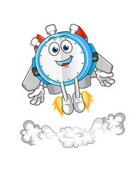 alarm clock with jet pack