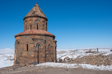 Saint Gregor church at Ani city in Kars Turkey