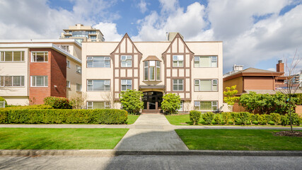 Modern Apartment Buildings in Vancouver, British Columbia, Canada.