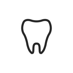 Tooth icon. Symbol of dentist and mouth health. Teeth hygiene vector.