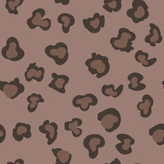 Animal print vector seamless pattern. Hand drawn exotic nature texture background.