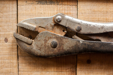 old rusty pliers