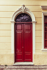 Old townhouse door in Belo Horizonte, Brazil