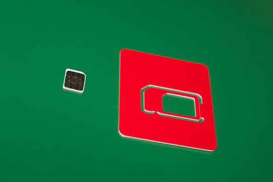 Delhi, India - October 05, 2020 : SIM card for every mobile or 4G smartphone