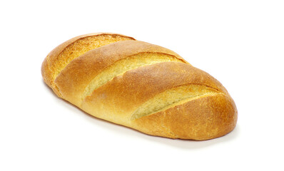 Loaf of bread isolated over white background