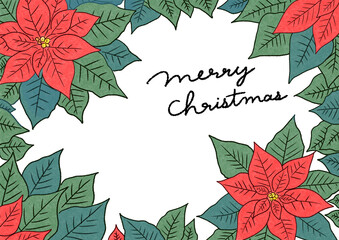 ポインセチア　メリークリスマス