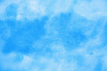 Abstract blue watercolor background texture