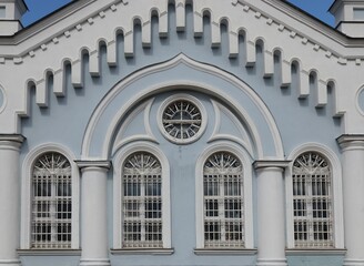 Obraz premium Facade decoration of the Ascension Church in Kalyazin, Tver region