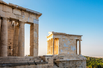 Obraz premium Athena Nike Temple on Acropolis Hill of Athens