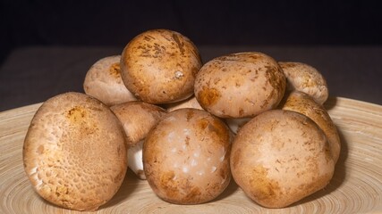 Delicious Mushrooms: Champignons in a bowl