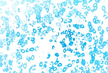 Light Blue, Red vector template with circles.