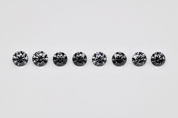 Black Diamonds on White background