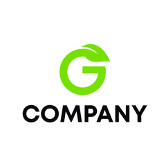 letter G with leaf logo