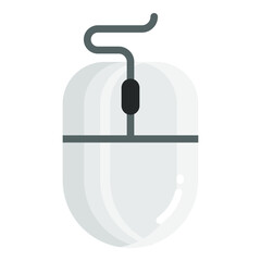 mouse flat icon, school and education icon
