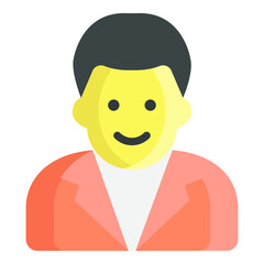 professors flat icon, school and education icon