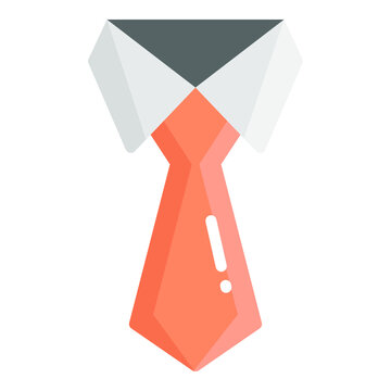 tie flat icon, school and education icon	