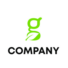 letter G with leaf logo