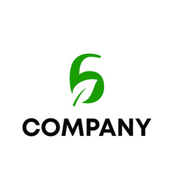 Fototapeta premium Letter G leaf logo 