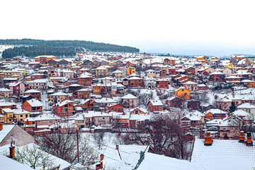 view of the small town