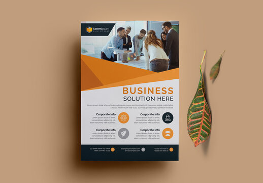 Yellow Corporate Flyer Layout