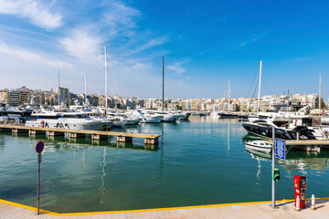 Fototapeta premium Piraeus Marina view in Greece